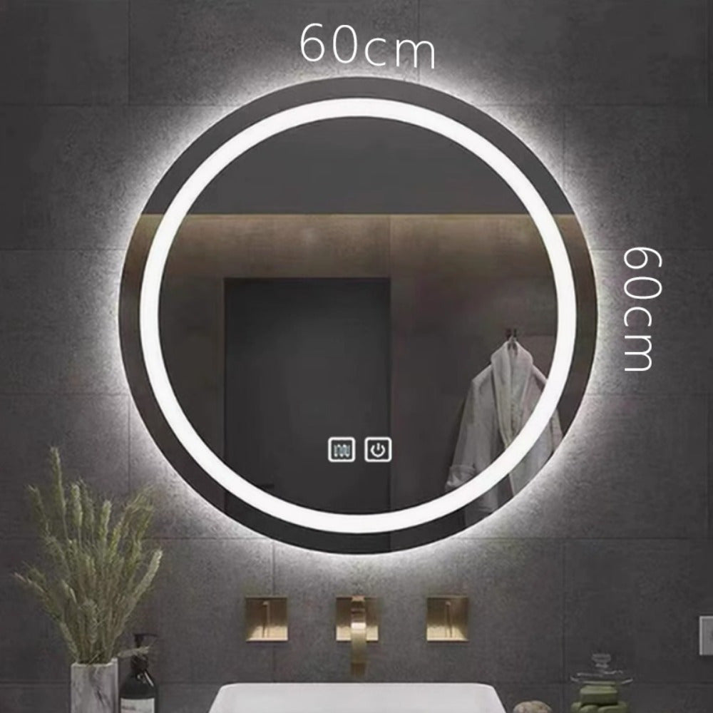 Bathroom Vanity Mirror in Polished Crystal Bathroom Vanity Mirror for Bathroom Wall Smart Lighted Vanity Mirrors