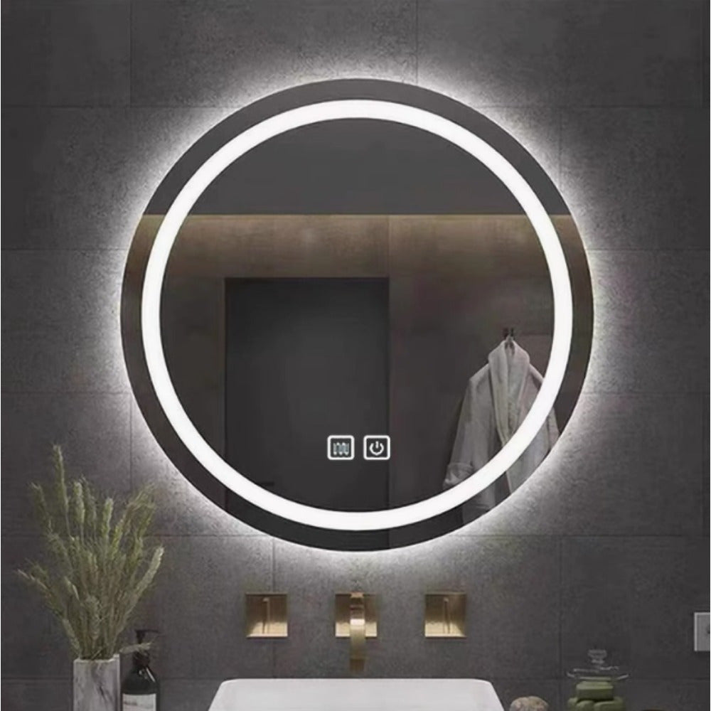 Bathroom Vanity Mirror in Polished Crystal Bathroom Vanity Mirror for Bathroom Wall Smart Lighted Vanity Mirrors